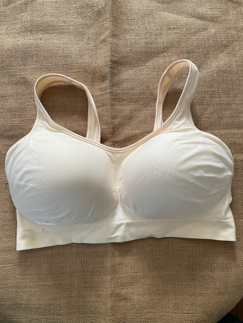 Bali Comfort Revolution ComfortFlex Fit Shaping Wireless Bra 3488 2XL Nude Cream